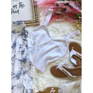 Abercrombie & Fitch Lily White Cropped Knit